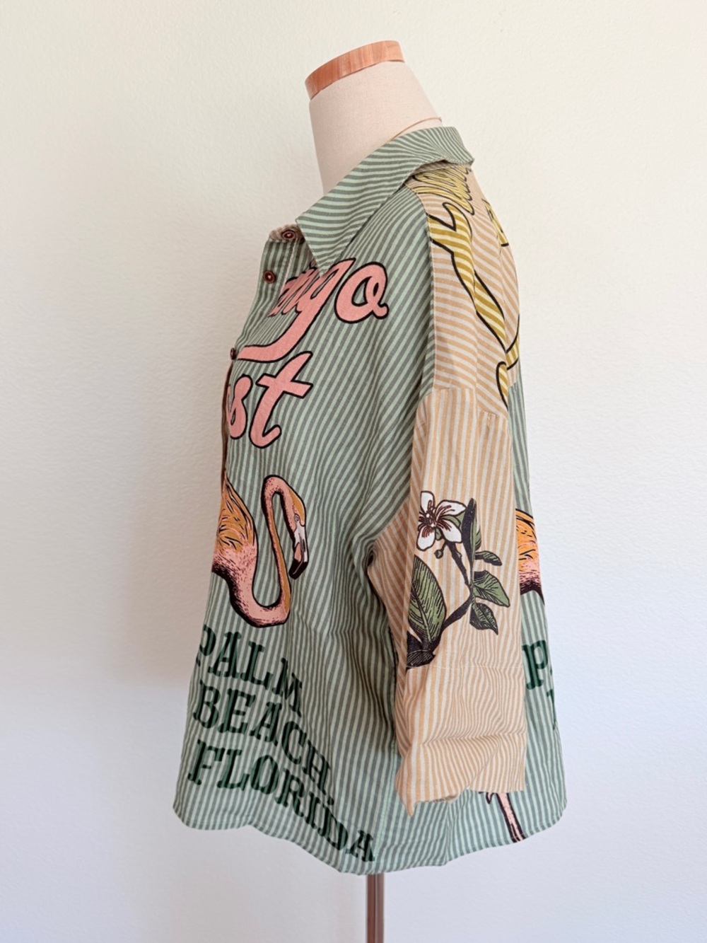 π΄ Anthropologie Celandine Short-Sleeve Linen-Blend Buttondown Shirt Small S - Picture 7 of 12